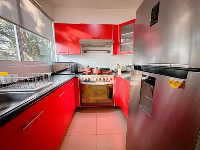 Una cocina o zona de cocina en Full Apartment 15 min from Airport, Coyoacán, Foro Sol