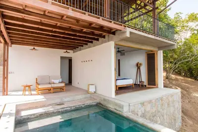 Piscina en o cerca de Casa La Distancia Mazunte Sustainable House