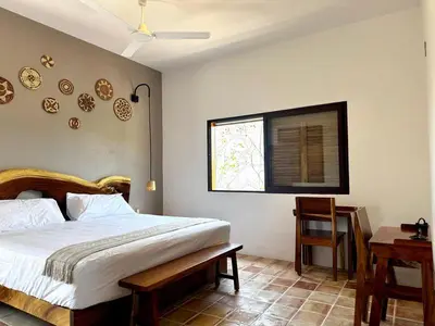 Cama o camas de una habitación en Casa Chiquilluma