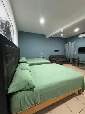 Cama o camas de una habitación en Loft Brisa Del Mar #9