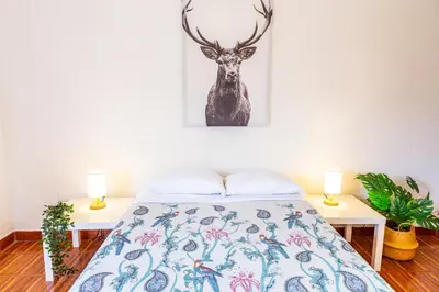 Cama o camas de una habitación en Hikuri House