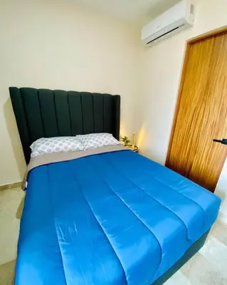 Cama o camas de una habitación en Dept Nuevo 4pers- Alberca- 3 cdr Playa
