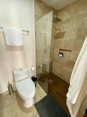Un baño de Dept Nuevo 4pers- Alberca- 3 cdr Playa