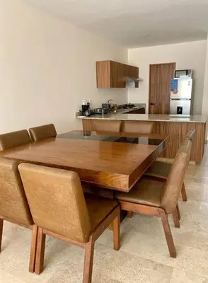 Una cocina o zona de cocina en Dept Nuevo 4pers- Alberca- 3 cdr Playa