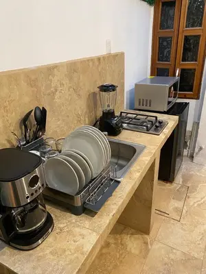 Una cocina o zona de cocina en Casa de la Abuelita