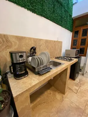 Una cocina o zona de cocina en Casa de la Abuelita