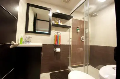 Un baño de Departamento Acapulco Diamante, torre Azteca Princess