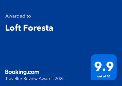 Certificado, premio, señal o documento que está expuesto en Loft Foresta
