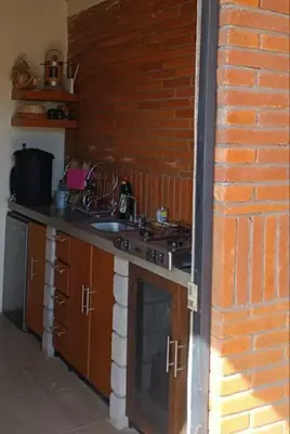 Una cocina o zona de cocina en Bungalow Jabalí en Fábrica de Mezcal by Casa Oaxaca