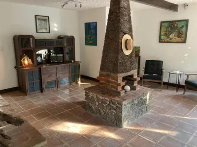 Zona de estar de Casa Café Arte