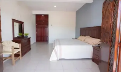 Cama o camas de una habitación en Palenque El Rey de Matatlán