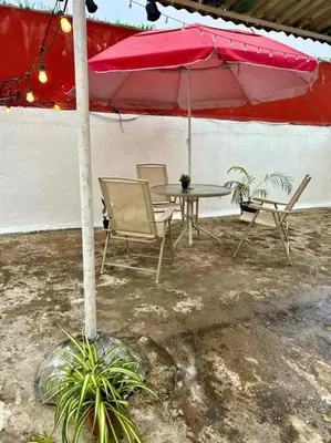 Un patio o zona al aire libre en Bonito y acogedor loft en zona céntrica de Puebla