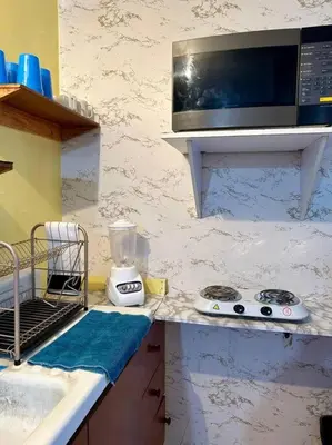 Una cocina o zona de cocina en Bonito y acogedor loft en zona céntrica de Puebla