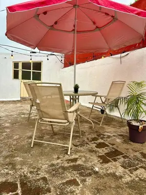 Un patio o zona al aire libre en Bonito y acogedor loft en zona céntrica de Puebla