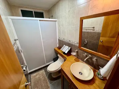 Un baño de Gran Alojamiento de Lujo Climatizado