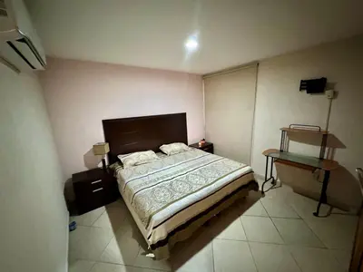 Cama o camas de una habitación en Gran Alojamiento de Lujo Climatizado