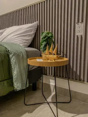 Cama o camas de una habitación en Paraíso Costero - playa y carnaval cerca
