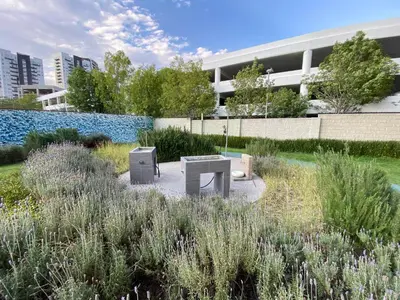 Jardín al aire libre en Sonata para 8 y pet friendly