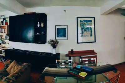 Zona de estar de Apartamento cerca del Aeropuerto