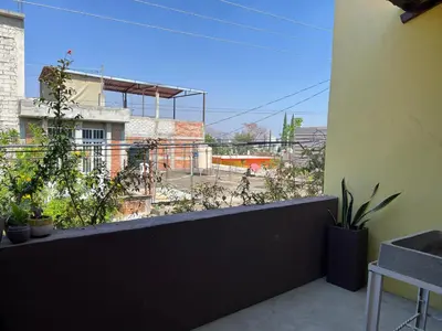 Un balcón o terraza de Ideal apartment to rest near the Airport