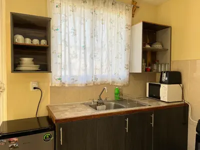 Una cocina o zona de cocina en Ideal apartment to rest near the Airport