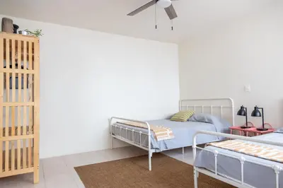Cama o camas de una habitación en Gran casa para amigos a 4 cuadras del Zocalo