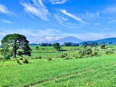 Paisaje cerca de este tented camp