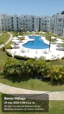 Piscina en o cerca de Hermoso departamento en Acapulco para vacacionar