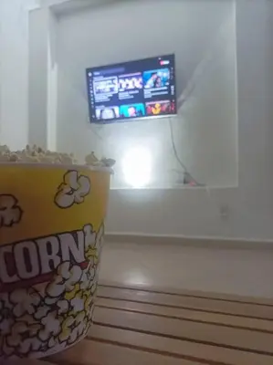 Una televisión o centro de entretenimiento en Casa Fefe Huatulco