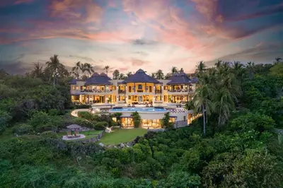 Paisaje cerca de esta villa