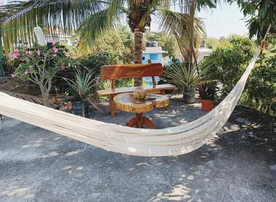 Jardín al aire libre en Esperanza Casa de Huéspedes