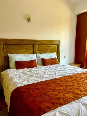 Cama o camas de una habitación en Hotel Pedregal