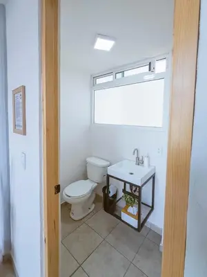 Un baño de Comfortable Retreat in Cocoyoc Pool & BBQ