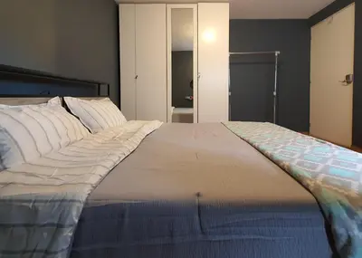 Cama o camas de una habitación en Aeropuerto CDMX, autódromo, Estadio GNP, 