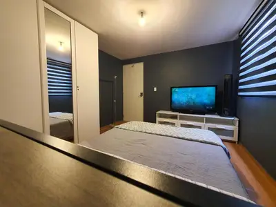 Cama o camas de una habitación en Aeropuerto CDMX, autódromo, Estadio GNP, 