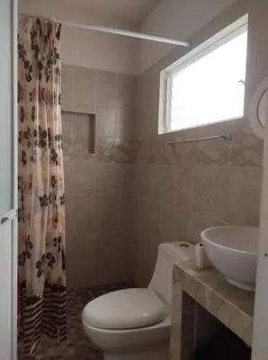 Un baño de Casa Ba-Al, Bonito departamento a 5 minutos del centro de Oaxaca