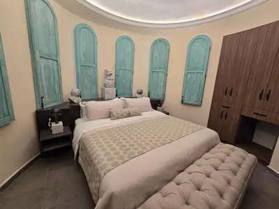 Cama o camas de una habitación en Castello di Carlo - Suite Carlo VII