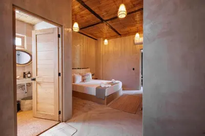 Cama o camas de una habitación en Casa Badú