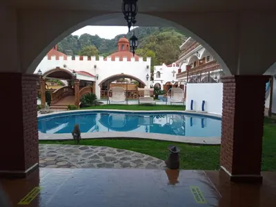 Piscina en o cerca de Hotel Leyenda del Tepozteco