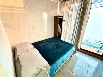 Cama o camas de una habitación en Alojamientos Xolotl