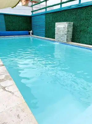 Piscina en o cerca de Charming and Family With a pool and ocean view, 3 blocks from the beach, with 2 TVs and Netflix & HBO