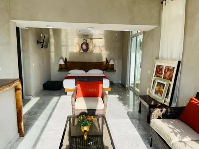 Zona de estar de Villas Coco Mare Suite 2