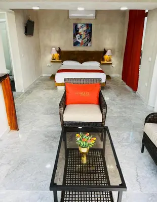 Zona de estar de Villas Coco Mare Suite 5