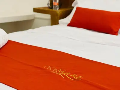 Cama o camas de una habitación en Villas Coco Mare Habitacion 2