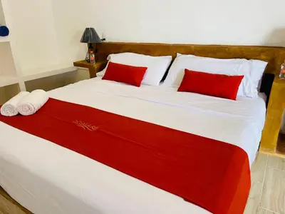 Cama o camas de una habitación en Villas Coco Mare Habitacion 3