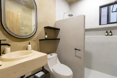 Un baño de Casa Arkana Zicatela by Grupo Amber