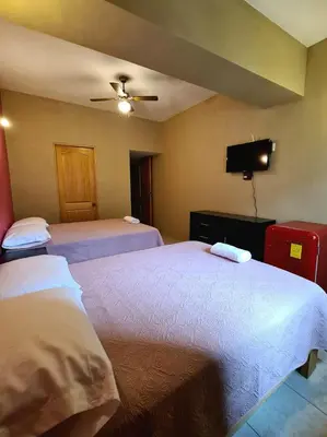 Cama o camas de una habitación en Hotel Arcadia Cuernavaca