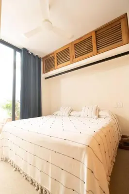 Cama o camas de una habitación en Ocean View Apartment PXM