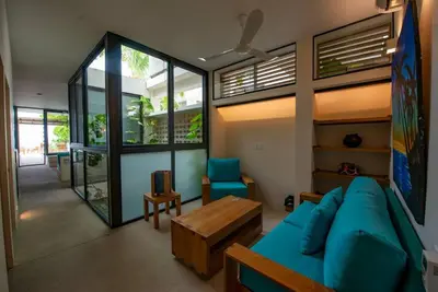 Zona de estar de Ocean View Apartment PXM