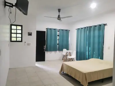Cama o camas de una habitación en Casa Gemelas